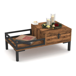 Table basse Karlstad 90x50x36 cm [en.casa]