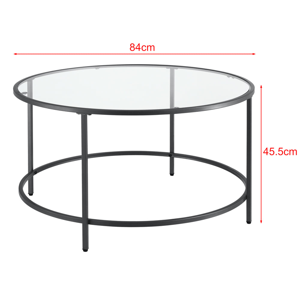 Table basse Kouvola structure en acier 84 x 45,5 cm en différentes couleurs en.casa - premiumXL