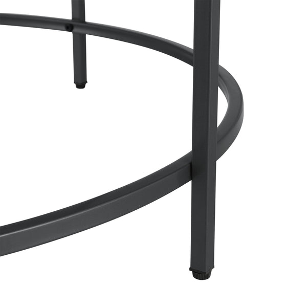 Table Basse Ronde Kouvola pour Salon 84 x 45,5 cm [en.casa]