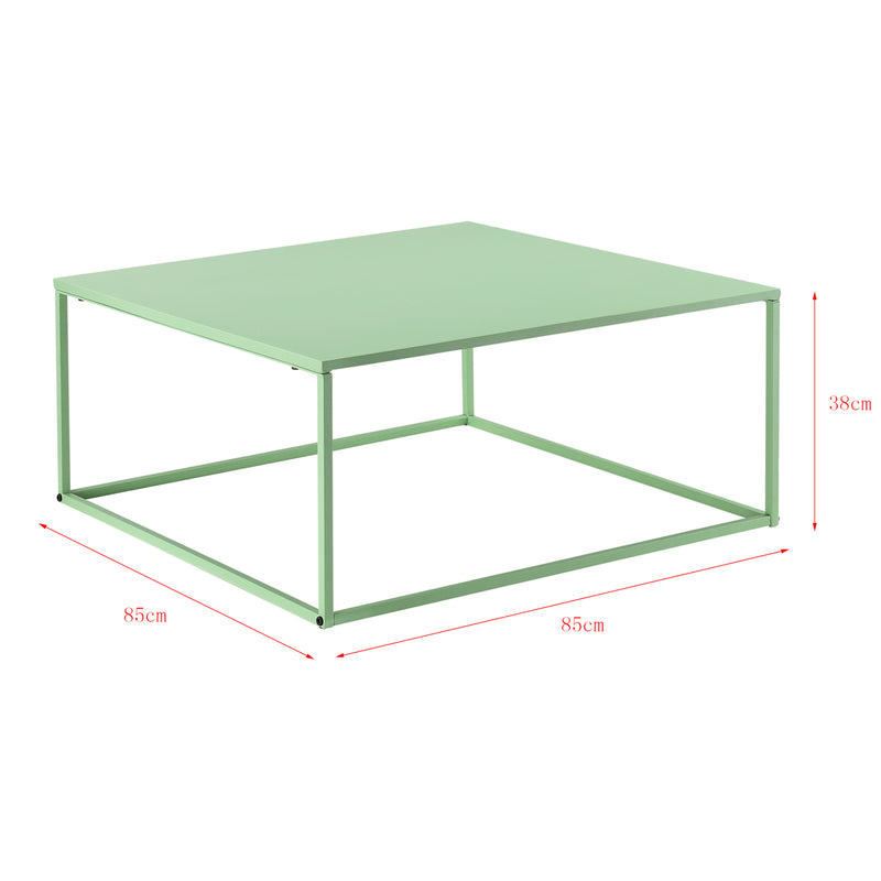 Croquis coté Table Basse Carrée Lebus 38 x 85 x 85 cm [en.casa]