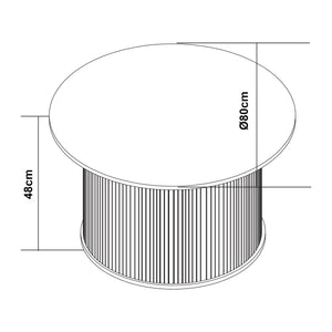 Table basse Ledepid Nature [en.casa]