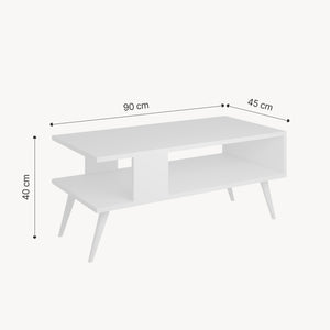 Table basse Lycksele 40x90x45 cm en différentes couleurs [en.casa]
