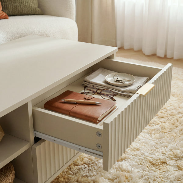 Table basse de salon Nand 100 x 50 x 45 cm [en.casa]