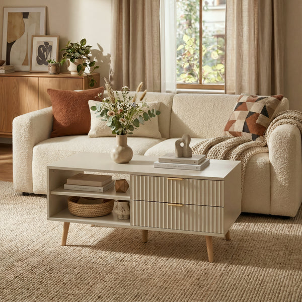 Table basse de salon Nand 100 x 50 x 45 cm [en.casa]