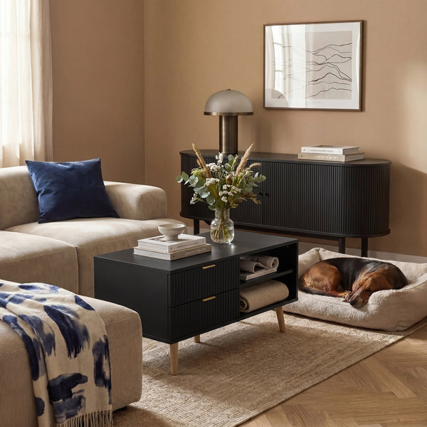 Table basse de salon Nand 100 x 50 x 45 cm [en.casa]