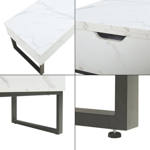 Table basse Rauli avec surface relevable et rabattable [en.casa]