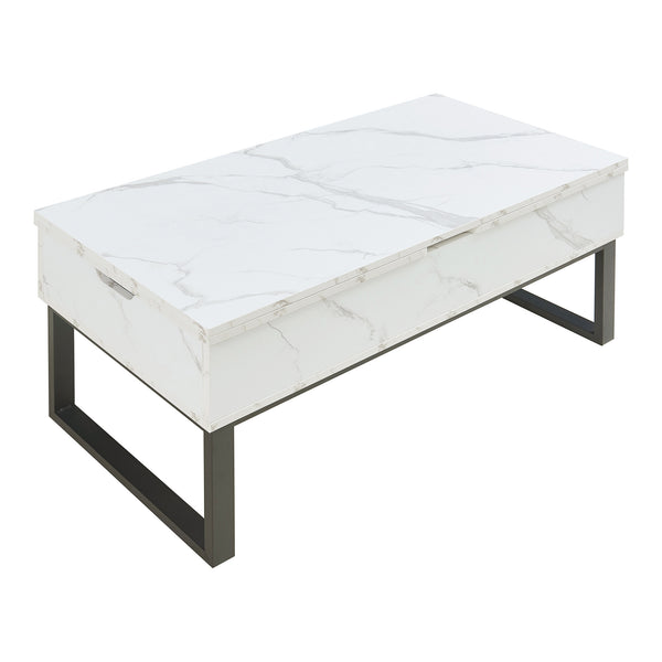 Table basse Rauli avec surface relevable et rabattable [en.casa]