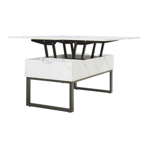 Table basse Rauli avec surface relevable et rabattable [en.casa]