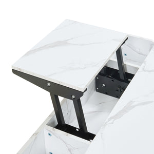 Table basse Rauli avec surface relevable et rabattable [en.casa]