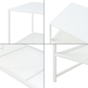 Table basse de salon Ruokolahti acier 102 x 43 x 46 cm [en.casa]