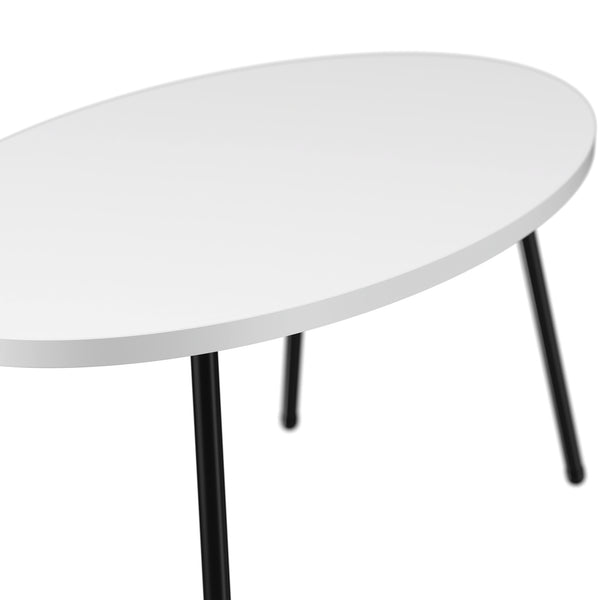 Table basse Skærbæk ovale 43 x 90 x 50 cm [en.casa]