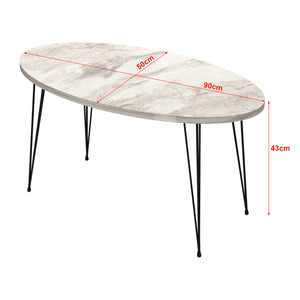 Table basse Skævinge 43x90x50cm en différentes couleurs [en.casa]