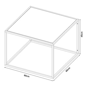 Table basse Solund acier [en.casa]