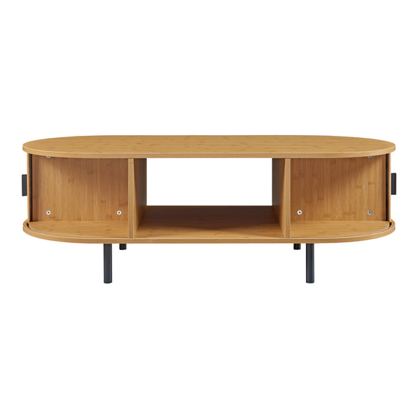 Table basse Tvedestrand 120 x 55 x 40 cm bambou [en.casa]