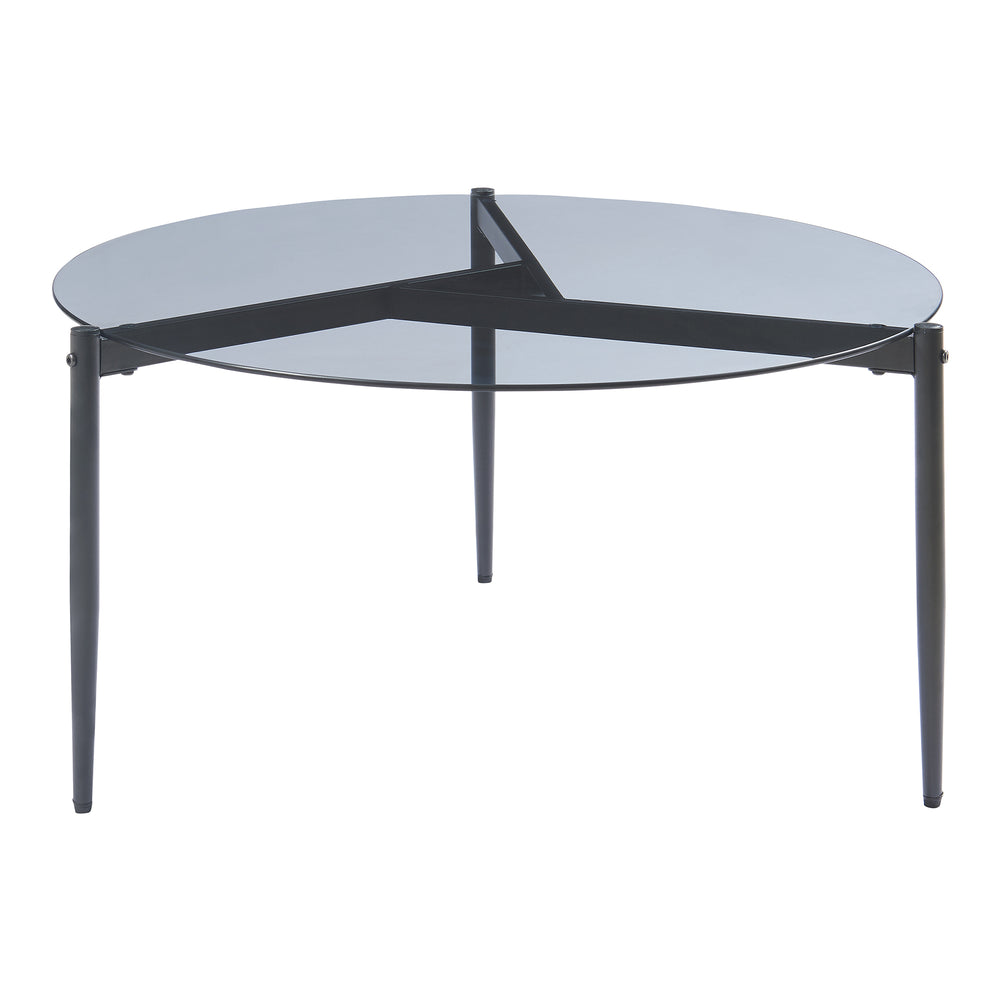 Table basse Ulökantaa acier verre fumé 80 x 40 cm [en.casa]