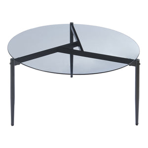 Table basse Ulökantaa acier verre fumé 80 x 40 cm [en.casa]