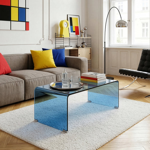 Table basse Väsas verre 90 x 45 x 35 cm [en.casa]