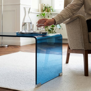 Table basse Väsas verre 90 x 45 x 35 cm [en.casa]