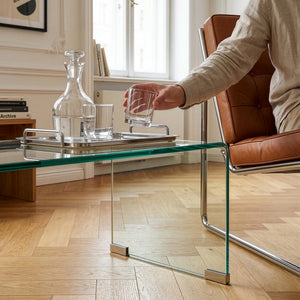 Table basse Väsas verre 90 x 45 x 35 cm [en.casa]