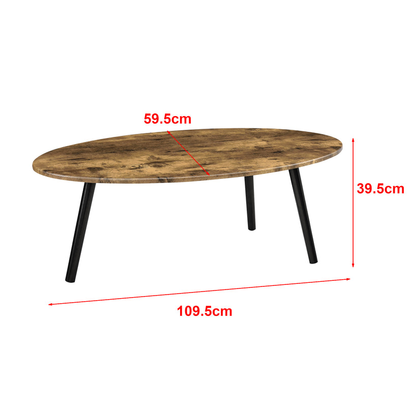 Croquis coté Table Basse Viborg 110 x 60 x 40 cm Couleurs différentes [en.casa]