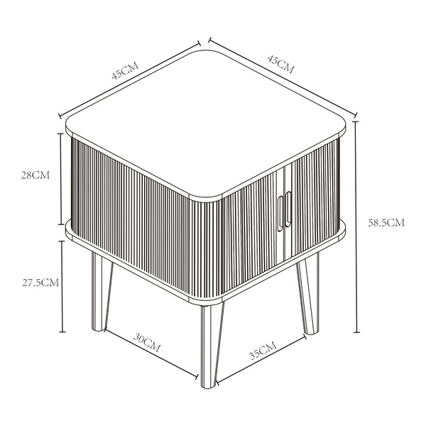 Table d'appoint Tysvær [en.casa]