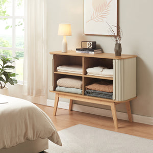 Buffet Tysvær bambou 110 x 40 x 80 cm [en.casa]