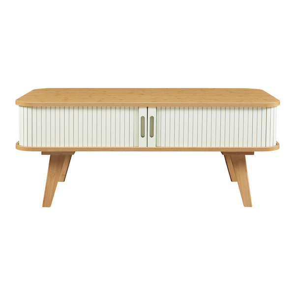 Table basse Tysvær bambou 100 x 50 x 40 cm [en.casa]
