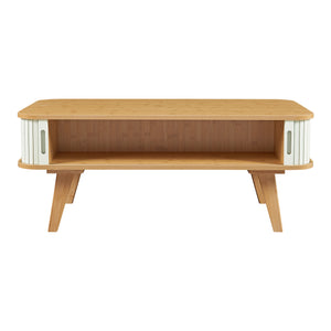 Table basse Tysvær bambou 100 x 50 x 40 cm [en.casa]