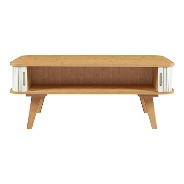 Table basse Tysvær bambou 100 x 50 x 40 cm [en.casa]