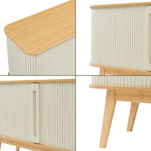 Buffet Tysvær bambou 110 x 40 x 80 cm [en.casa]