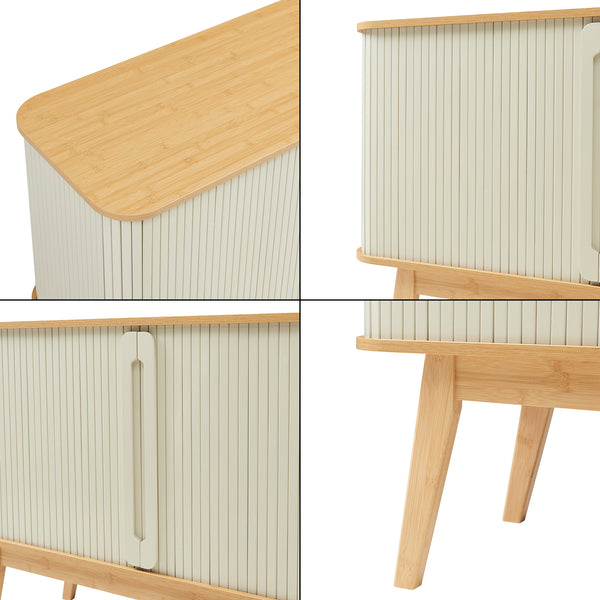 Buffet Tysvær bambou 110 x 40 x 80 cm [en.casa]