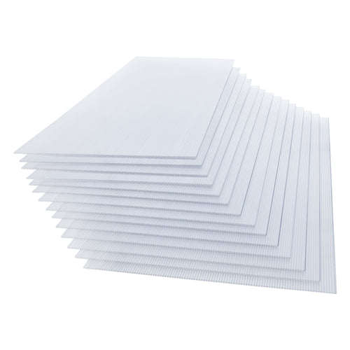 Plaques alvéolaires Otterlo lot de 14 Polycarbonate 10,25 m² [pro.tec]