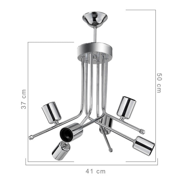 Plafonnier Halesowen en métal 50 cm 6 x E27 [lux.pro]