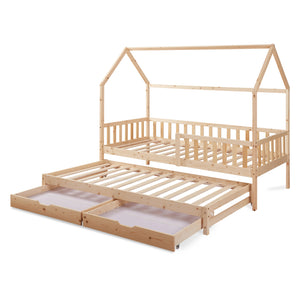 Lit d'enfant double extensible Aarghonmaa 90 x 200 cm [en.casa]