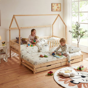 Lit d'enfant double extensible Aarghonmaa 90 x 200 cm [en.casa]
