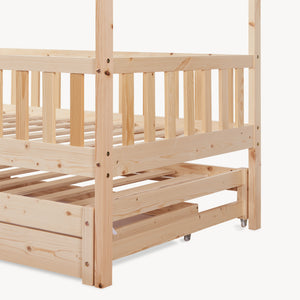 Lit d'enfant double extensible Aarghonmaa 90 x 200 cm [en.casa]