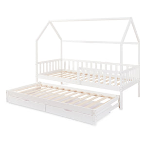 Lit d'enfant double extensible Aarghonmaa 90 x 200 cm [en.casa]