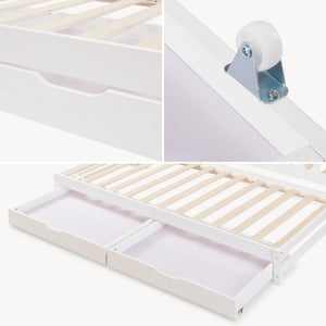 Lit d'enfant double extensible Aarghonmaa 90 x 200 cm [en.casa]