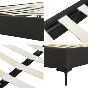 Lit double Lilla avec matelas à mousse froid [en.casa]