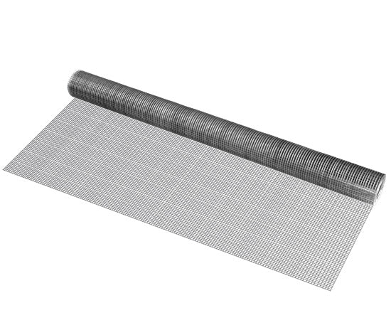Croquis coté Grillage métallique en acier galvanisé 100 cm x 5 m gris argenté [pro.tec]
