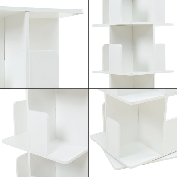 Bibliothèque tournante Talöpintaa 129x40x40 cm [en.casa]