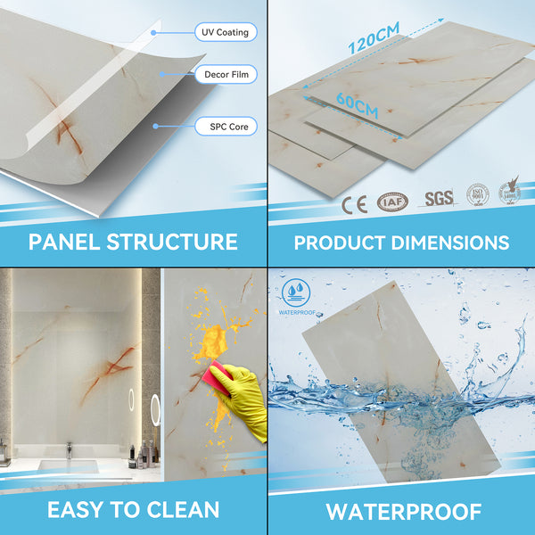 Ensemble de paroi de douche Bladel 120 x 60 cm [neu.haus]