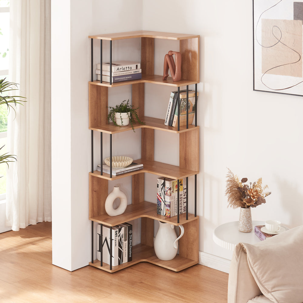 Étagère d’angle Afrel 160 x 54 x 54 cm  [en.casa]