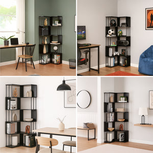 Étagère d'angle Afrel 160x54x54 cm [en.casa]