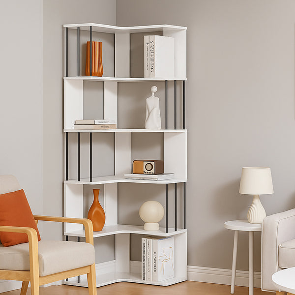 Étagère d’angle Afrel 160 x 54 x 54 cm  [en.casa]