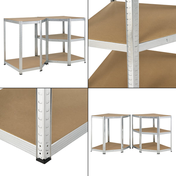 Système de Rangement à 5 Niveaux Birthälm Plusieurs tailles Argenté [pro.tec]