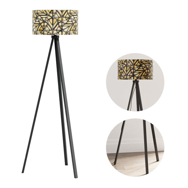 Lampadaire trépied  Royal TunbridgeWells hauteur 140 cm E27 lux.pro