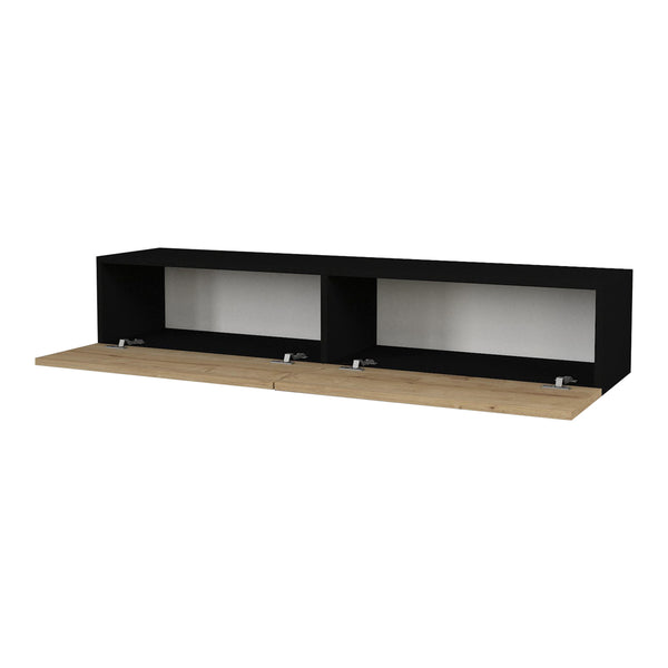 Meuble TV Toivakka 135x31x25cm en différentes couleurs [en.casa]