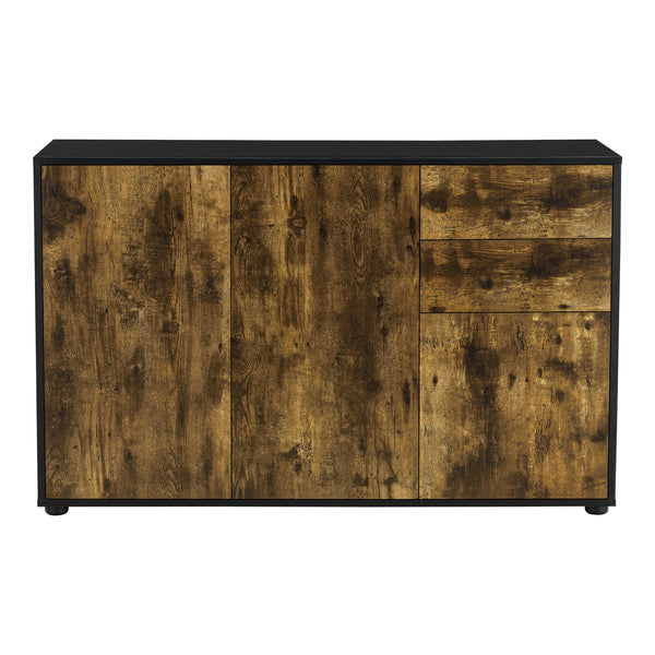 Commode Paarl 74 x 117 x 36 cm avec 3 portes [en.casa] 