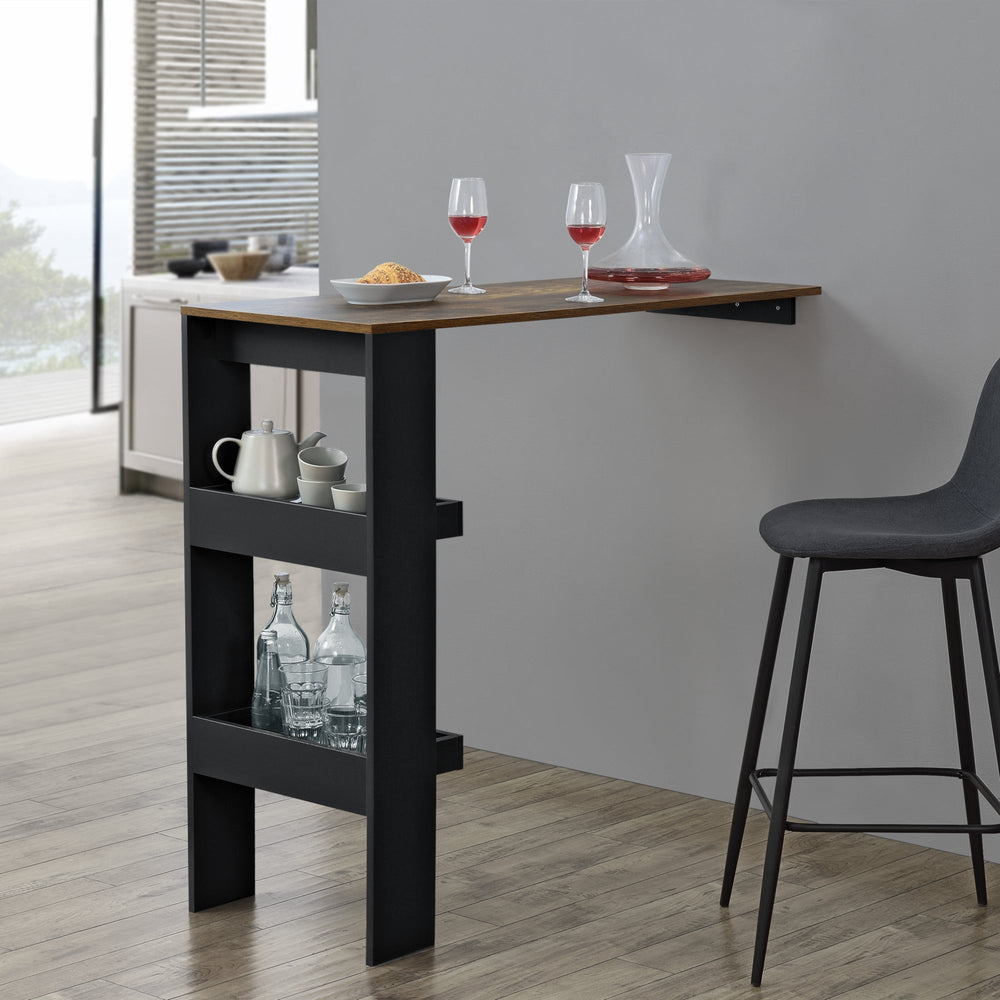 Table de bar Bromölla 120x45x106 cm différentes couleurs en.casa - premiumXL